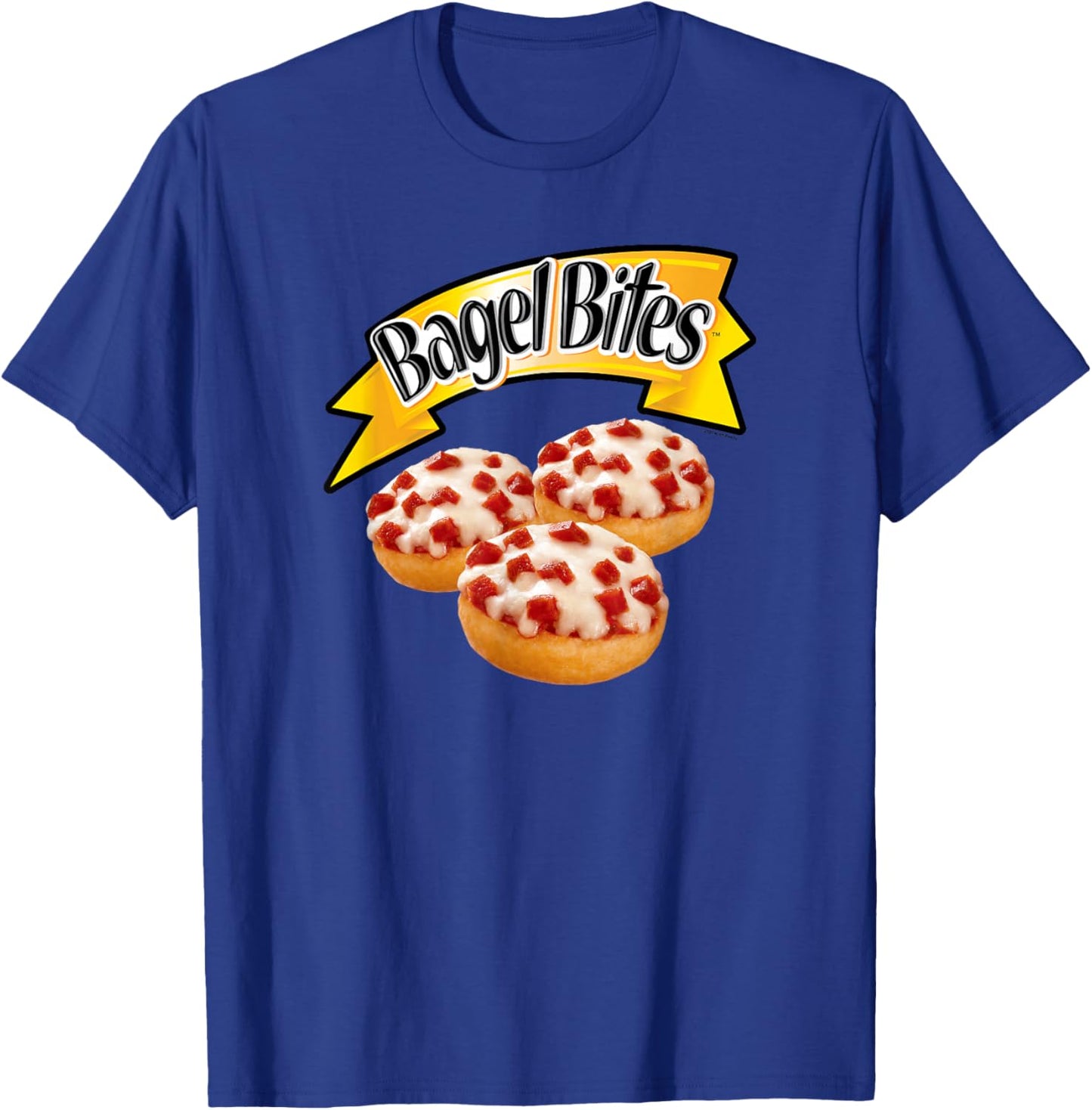 Bagel Bites Official Pizza Snacks Real Tasty Food Logo T-Shirt - T-Shirt | Royal