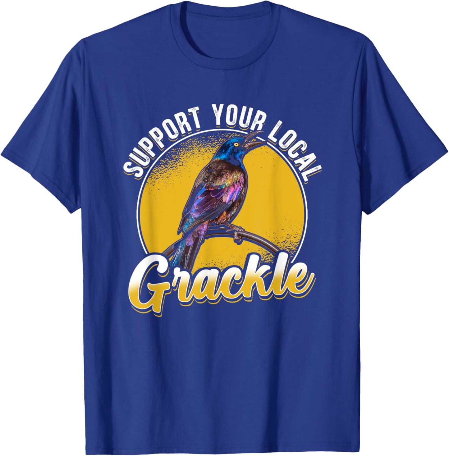 Quiscalus Grackle Bird Kawaii Bird Lover T-Shirt - T-Shirt | Royal