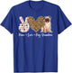 Peace Love Pug Grandma Of A Pug Grandmother T-Shirt - T-Shirt | Royal