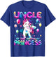 Uncle of the Birthday Princess Girl Flossing Unicorn Uncle T-Shirt - T-Shirt | Royal