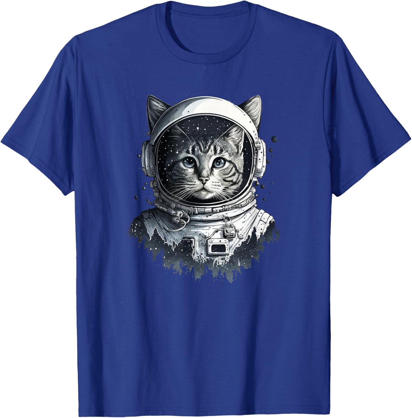 Space Astronaut Cat - Space Cat T-Shirt - T-Shirt | Royal
