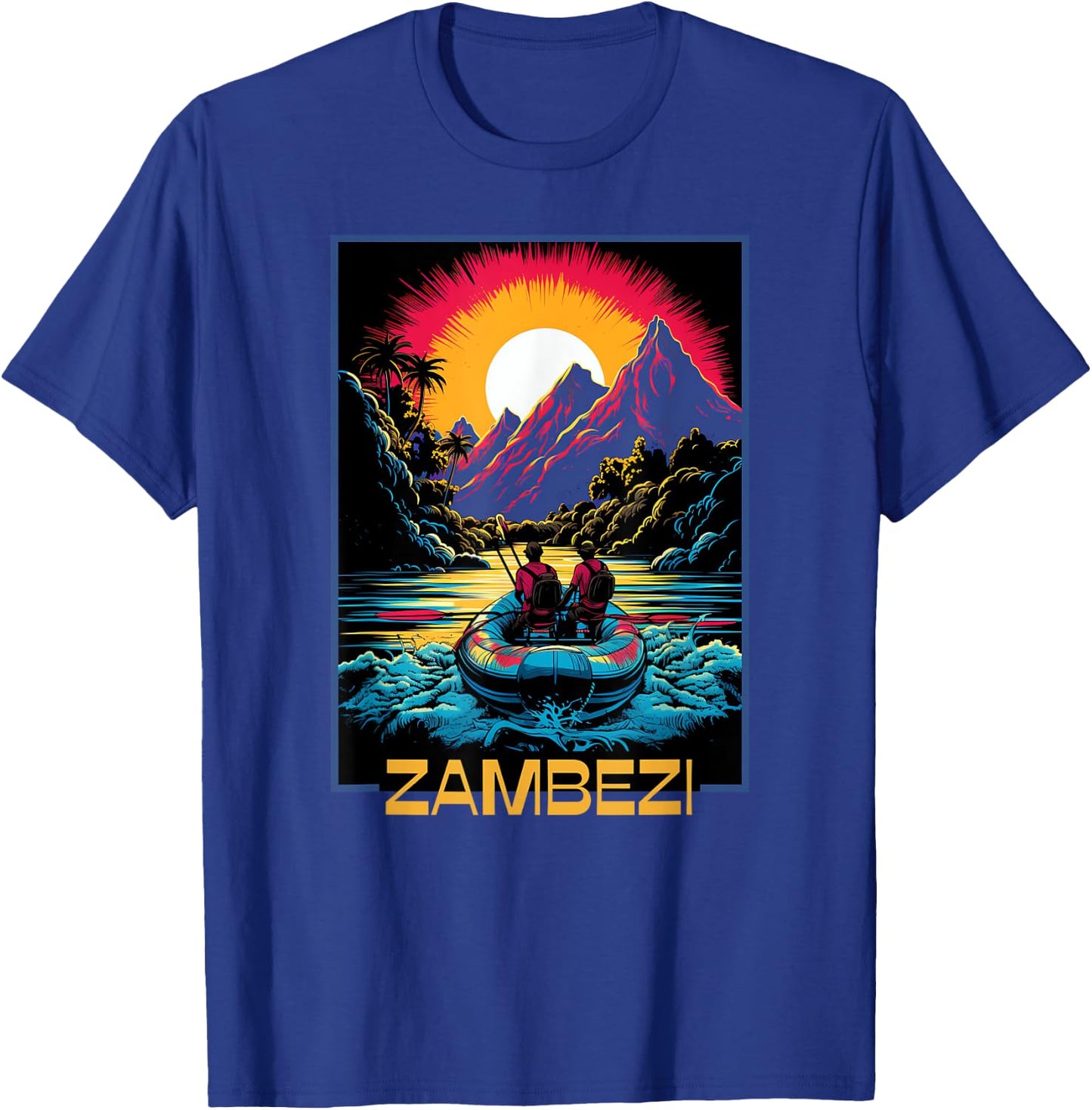 Zambezi River Rafting, Unleash Your Adventure Spirit and Fun T-Shirt - T-Shirt | Royal