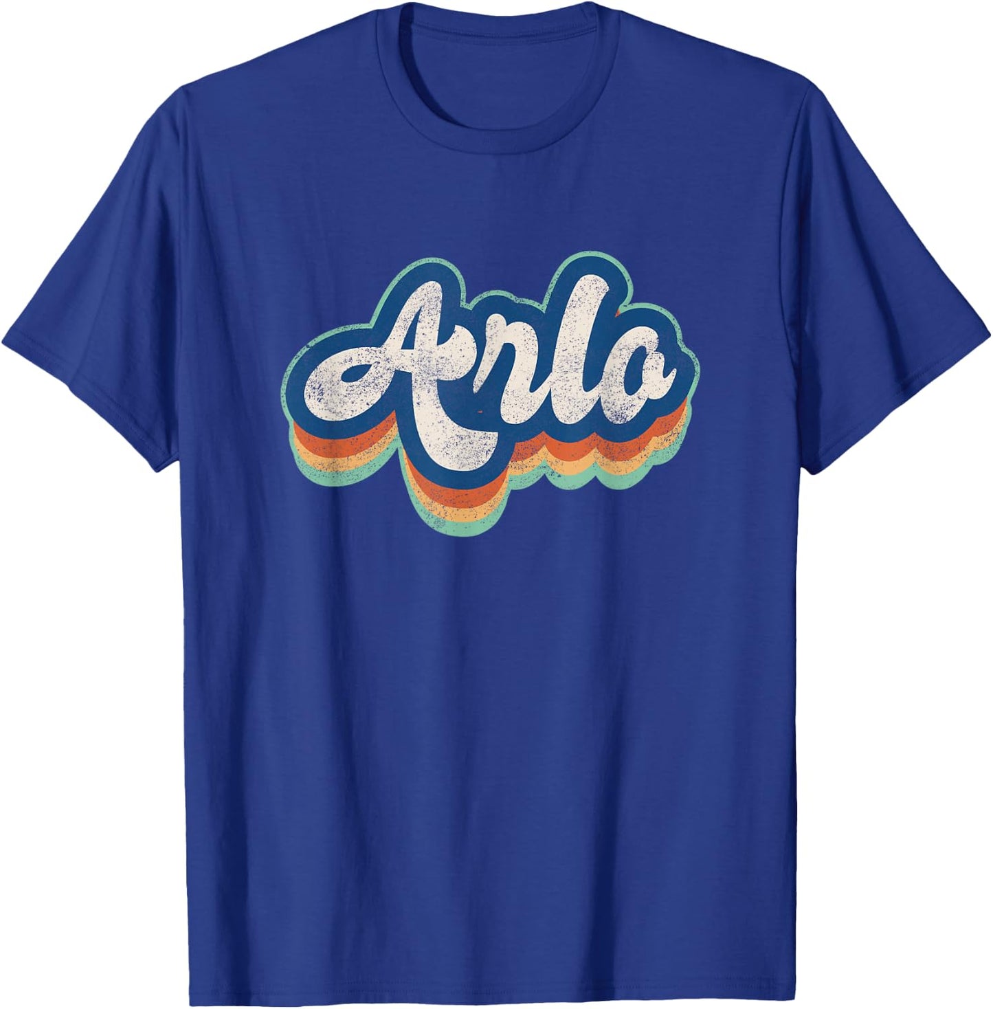 Arlo First Name Boy Vintage Style 70s 80s Personalized T-Shirt - T-Shirt | Royal