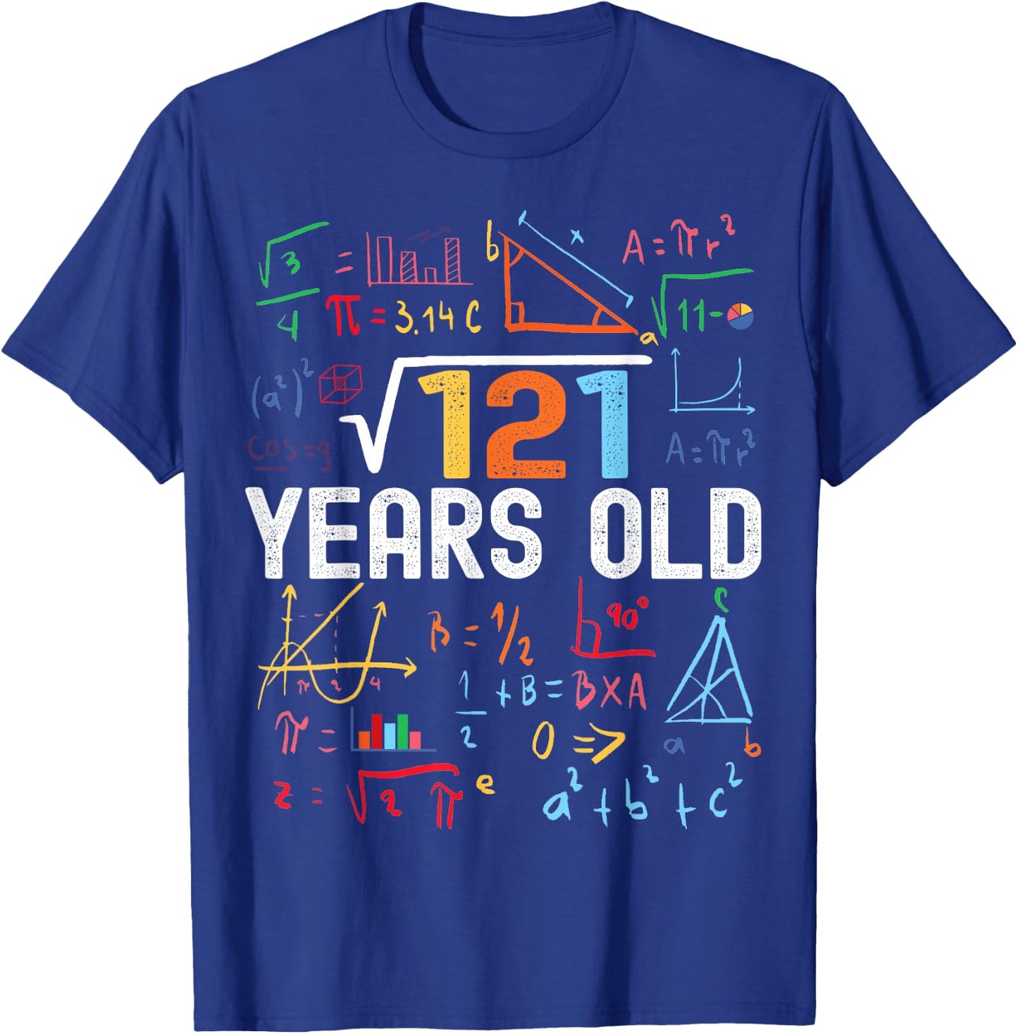 Square Root of 121 11th Birthday 11 Years Old Birthday T-Shirt - T-Shirt | Royal