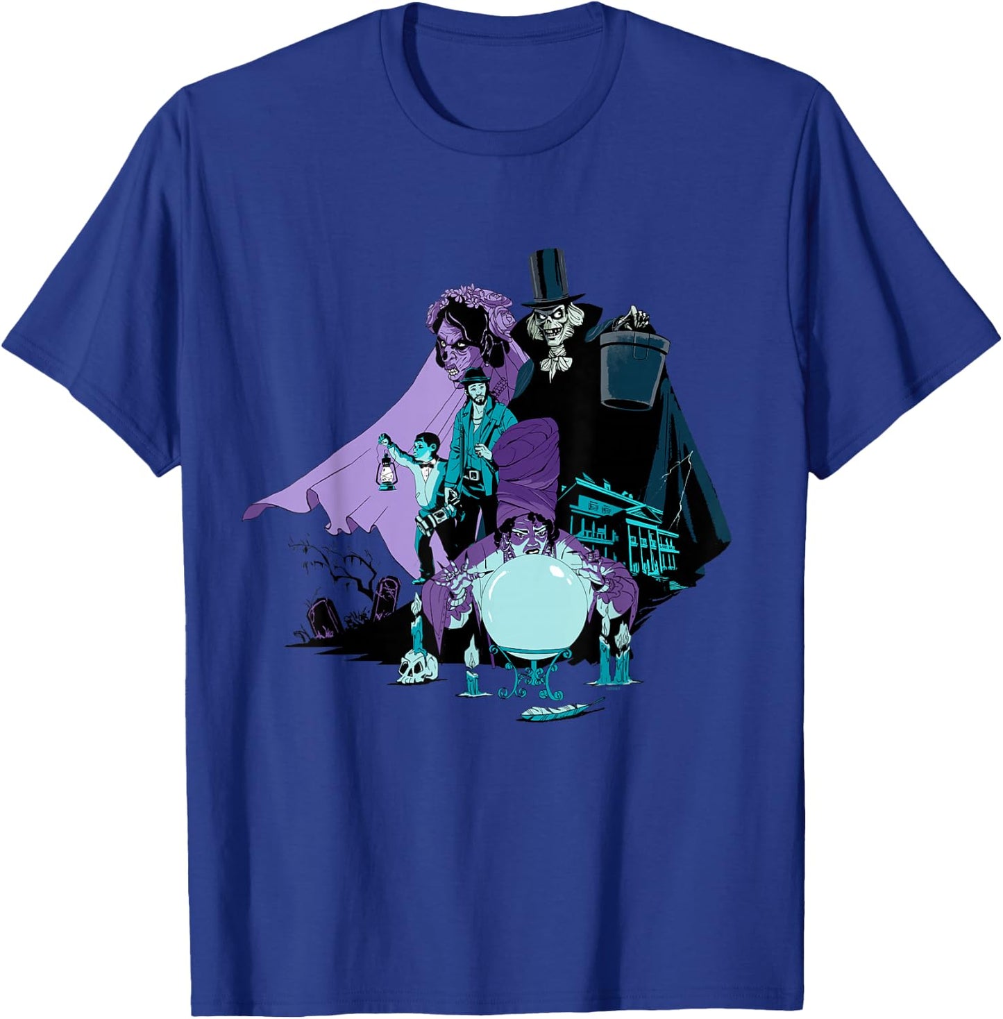 Disney Haunted Mansion Movie Hatbox Ghost Bride Harriet Ben T-Shirt - T-Shirt | Royal