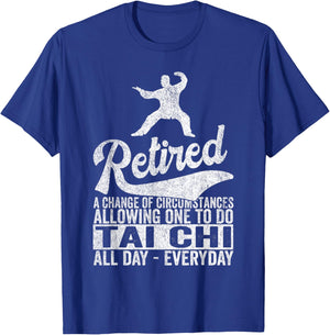 Retired Definition Tai Chi Retirement Plan Tai Chi Retro T-Shirt - T-Shirt | Royal
