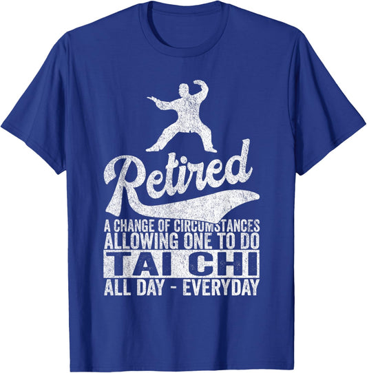 Retired Definition Tai Chi Retirement Plan Tai Chi Retro T-Shirt - T-Shirt | Royal