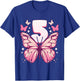 Birthday Girl 5 years, Butterflies and Number 5 T-Shirt - T-Shirt | Royal