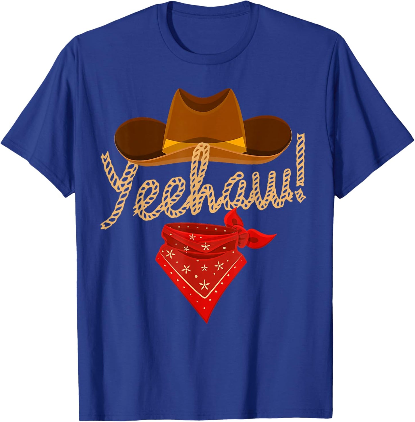 Yeehaw Western Country Howdy Southern Cowboy Yee Haw Vintage T-Shirt - T-Shirt | Royal