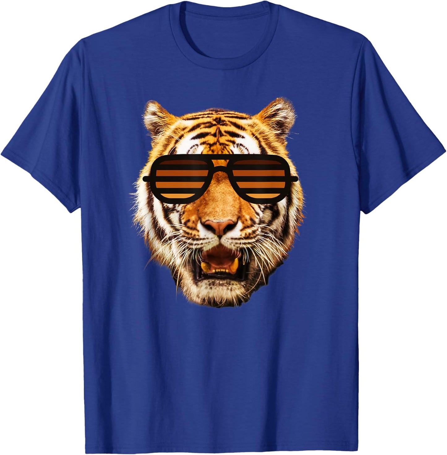Kids Tiger Striped Orange Sunglasses Toddler, Boy, Girl T-Shirt - T-Shirt | Royal