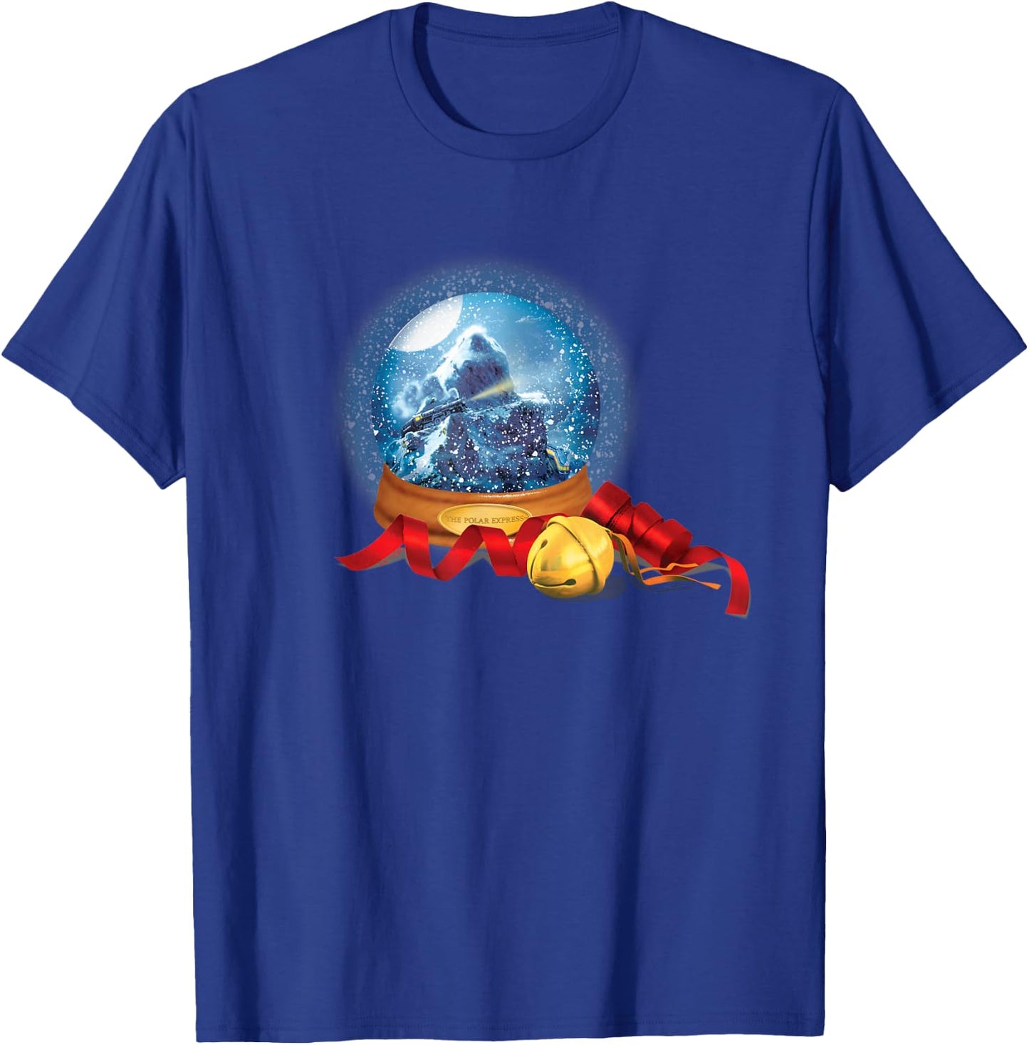 The Polar Express Christmas Snow Globe With The Sleigh Bell T-Shirt - T-Shirt | Royal