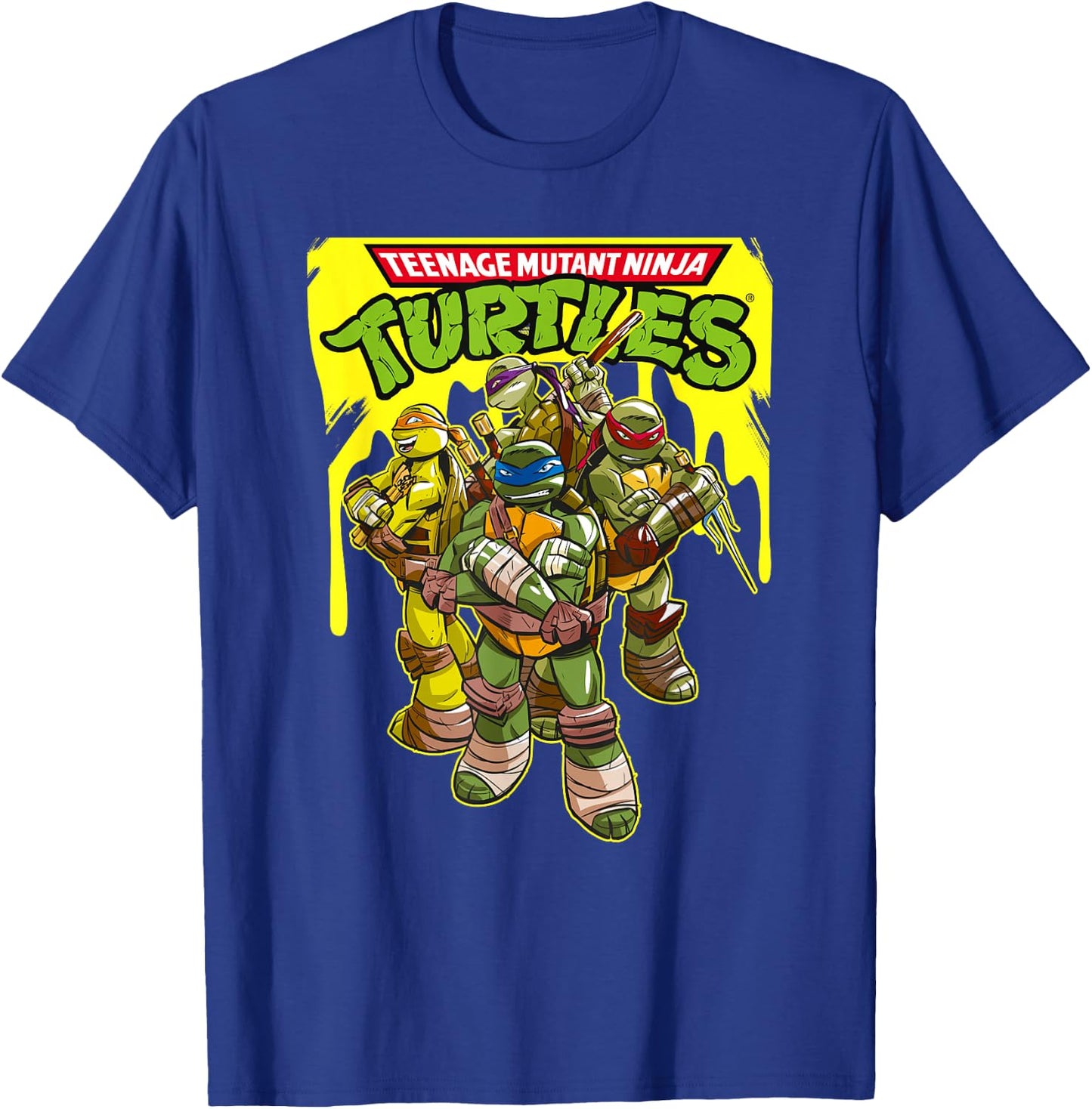 TMNT Yellow Splatter Paint T-Shirt - T-Shirt | Royal