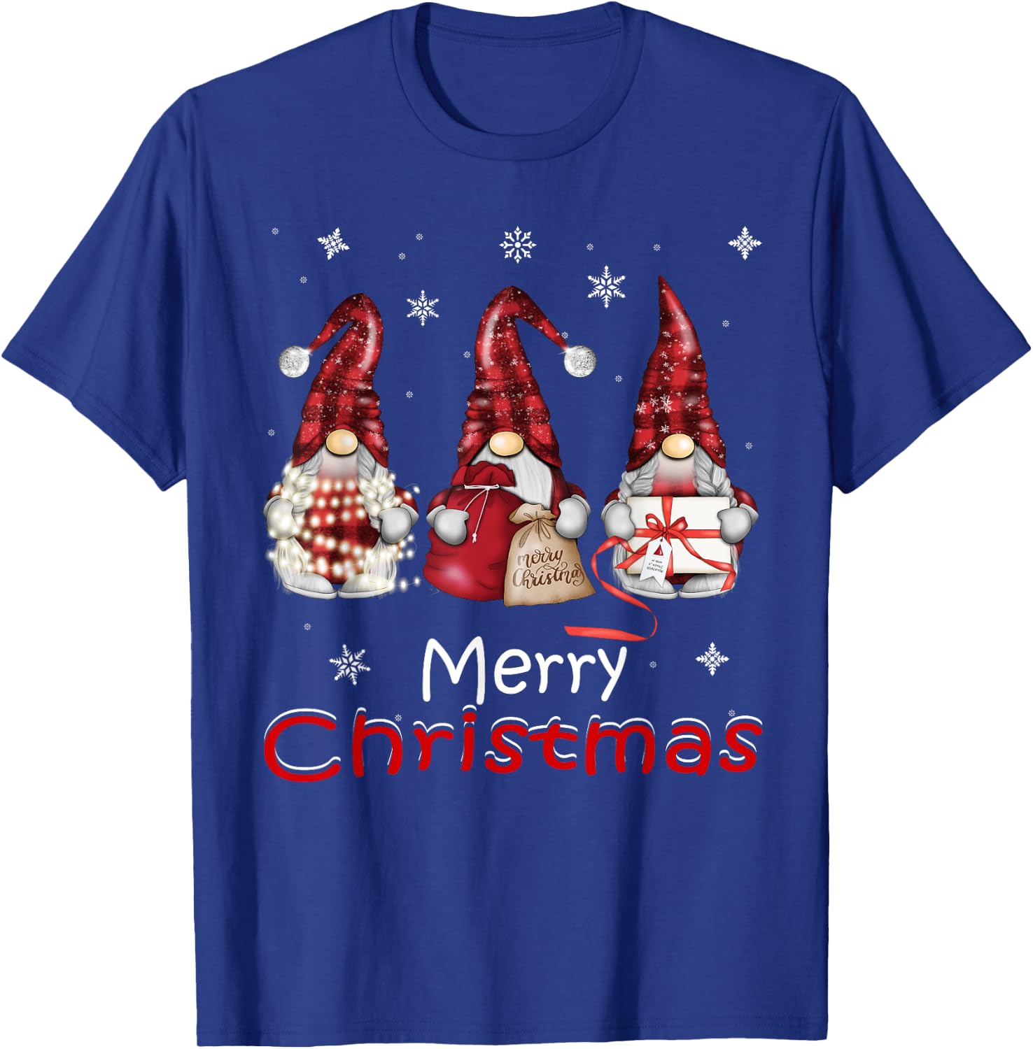 Gnome Gifts Funny Family Christmas Shirts Women 2024 T-Shirt - T-Shirt | Royal
