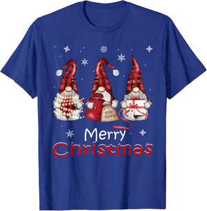 Gnome Gifts Funny Family Christmas Shirts Women 2024 T-Shirt - T-Shirt | Royal