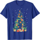 Hot Dog Adult Christmas Tree T-Shirt - T-Shirt | Royal