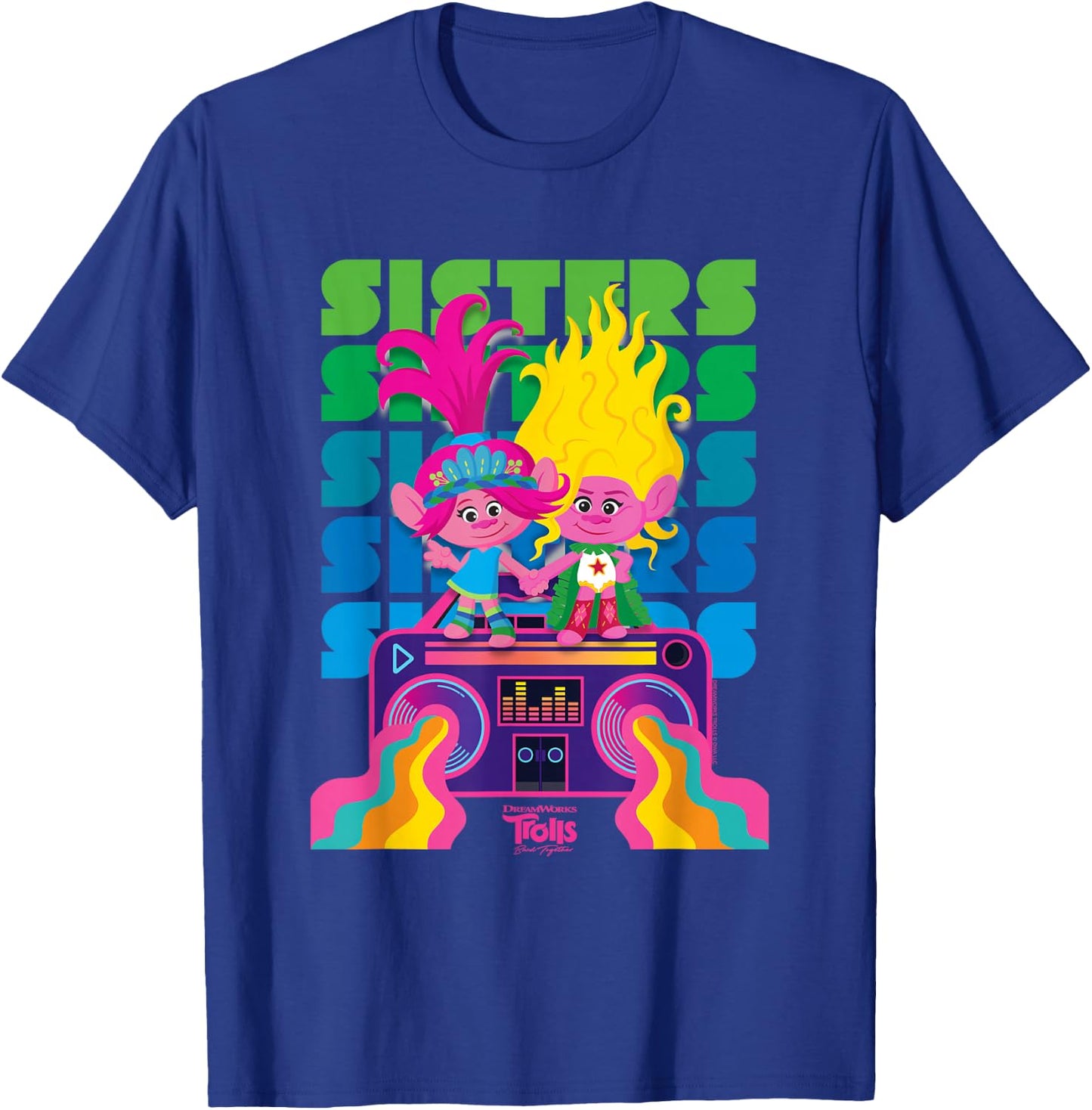DreamWorks Trolls Band Together Poppy and Viva Sisters T-Shirt - T-Shirt | Royal