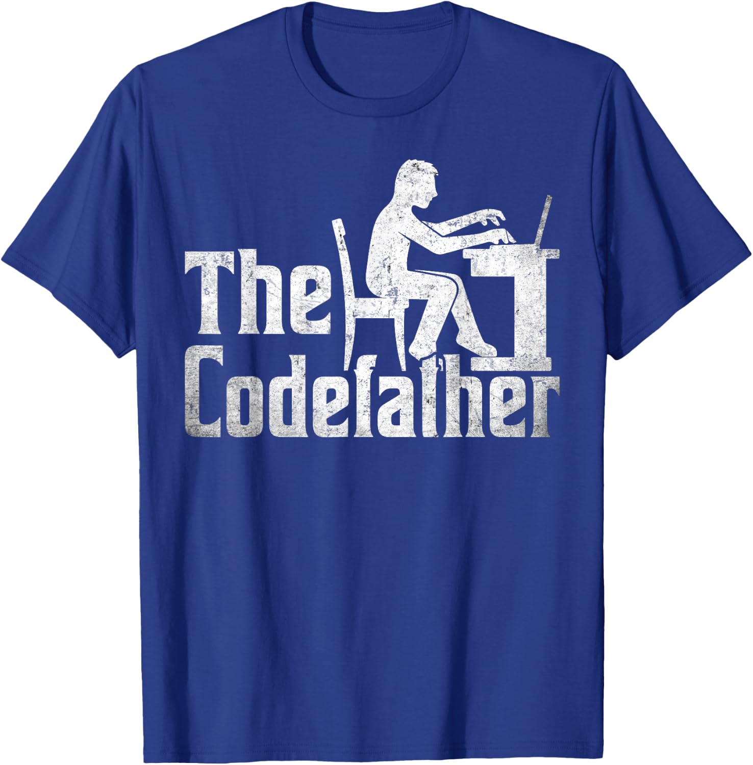 The Codefather - Vintage Funny Programmer Dad Computer Coder T-Shirt - T-Shirt | Royal