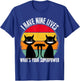 I Have Nine Lives What's Your Superpower - Funny Cat Lover T-Shirt - T-Shirt | Royal