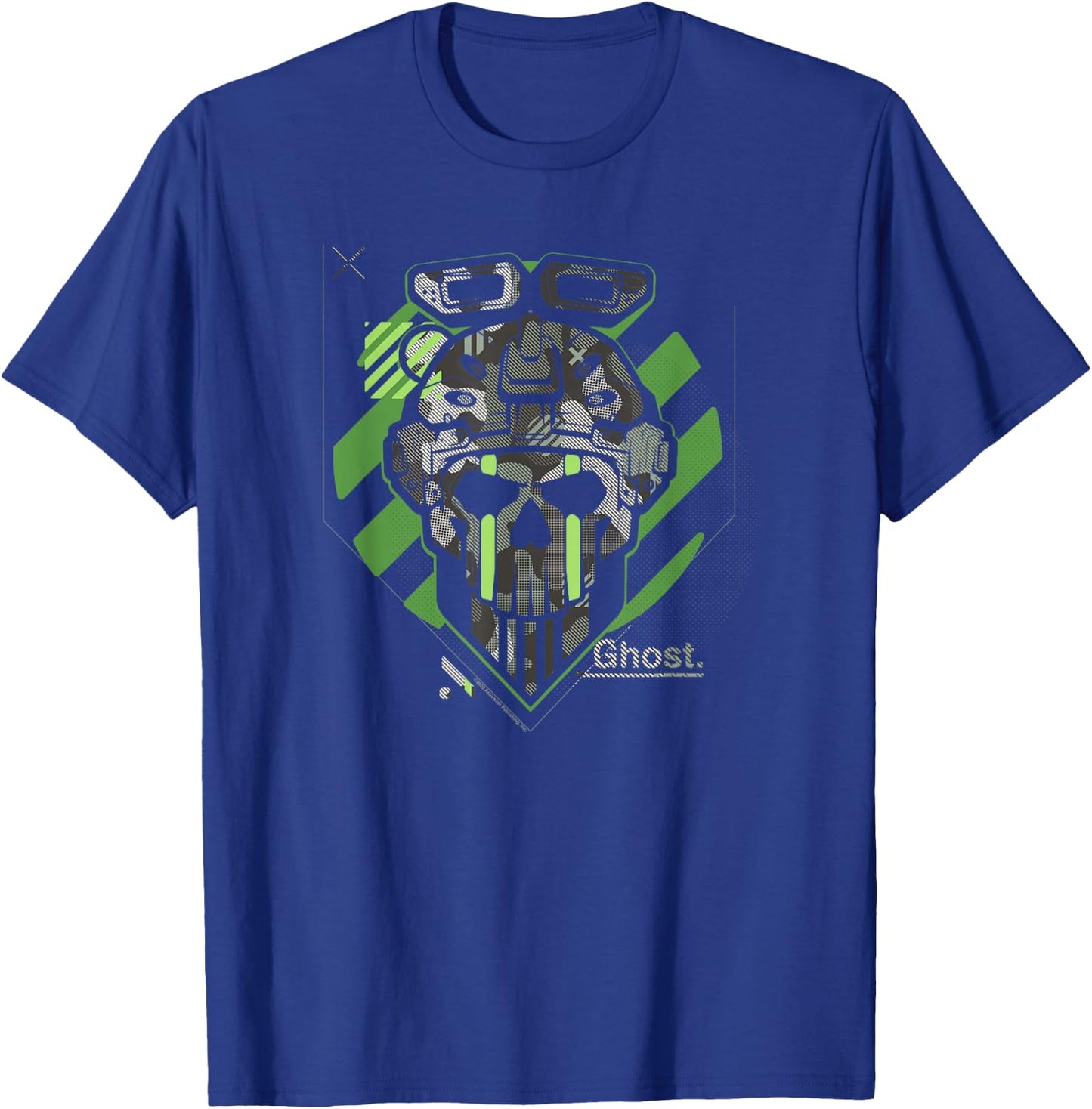 Call of Duty: Modern Warfare 2 Ghost Head Portrait T-Shirt - T-Shirt | Royal