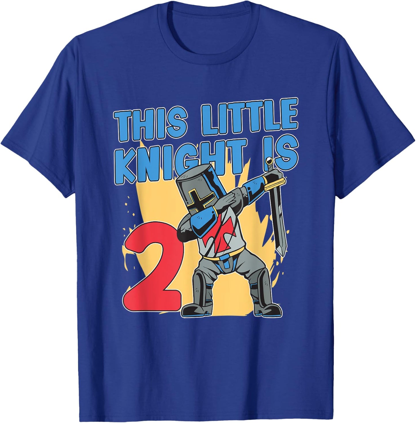 Knight Birthday Shirt For Boys 2nd Knight Birthday Party T-Shirt - T-Shirt | Royal