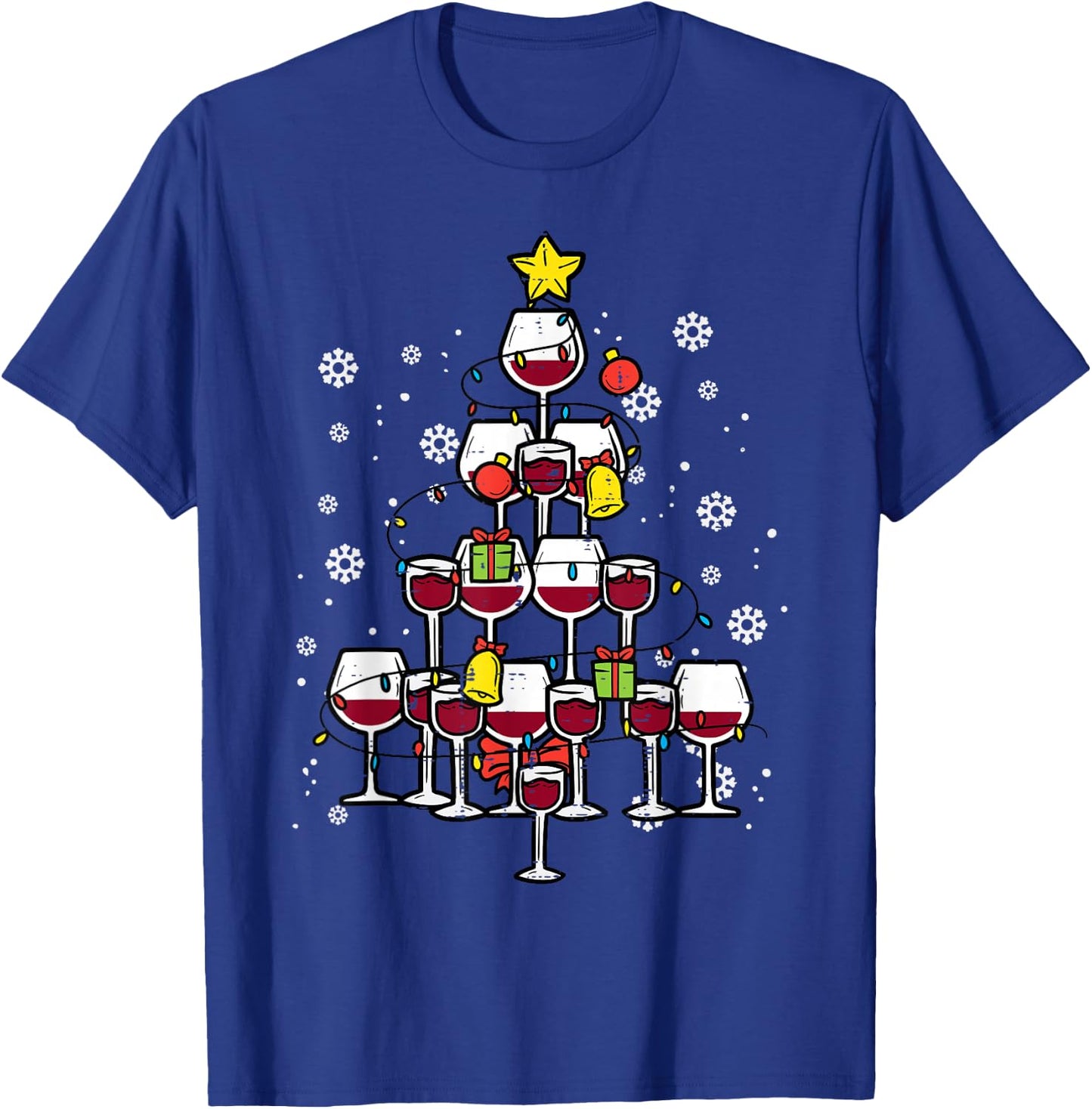 Christmas Tree Funny Winter Xmas Women Men Adult T-Shirt - T-Shirt | Royal