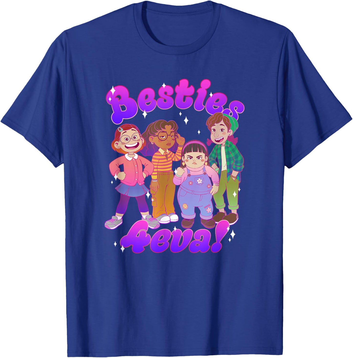 Disney Pixar Turning Red Group Shot Besties 4eva T-Shirt - T-Shirt | Royal
