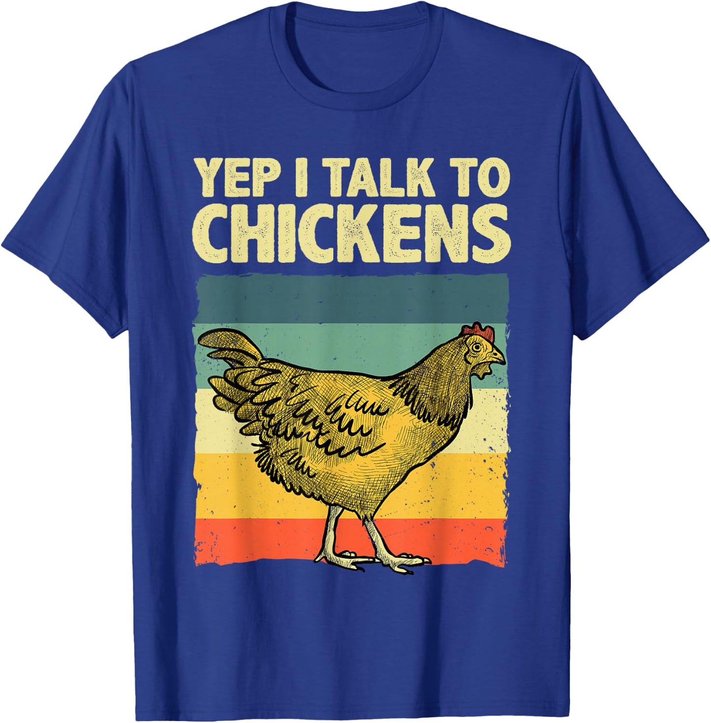 Funny Chicken Art Women Kids Poultry Chicken Farmer T-Shirt - T-Shirt | Royal