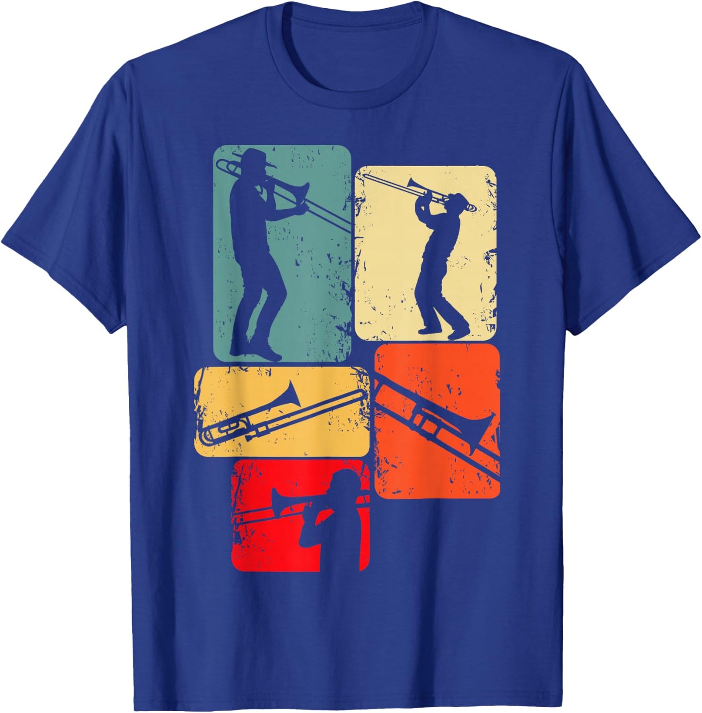 Trombone Trombonist Musician Jazz Boys Men T-Shirt - T-Shirt | Royal