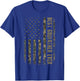 Best Godfather Ever Camouflage American Flag Father's Day T-Shirt - T-Shirt | Royal