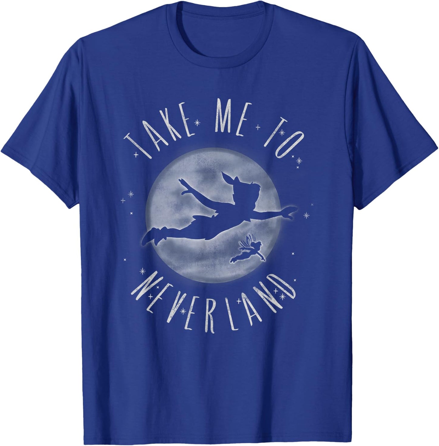 Disney Peter Pan Take Ne To Neverland Flying Silhouette T-Shirt - T-Shirt | Royal