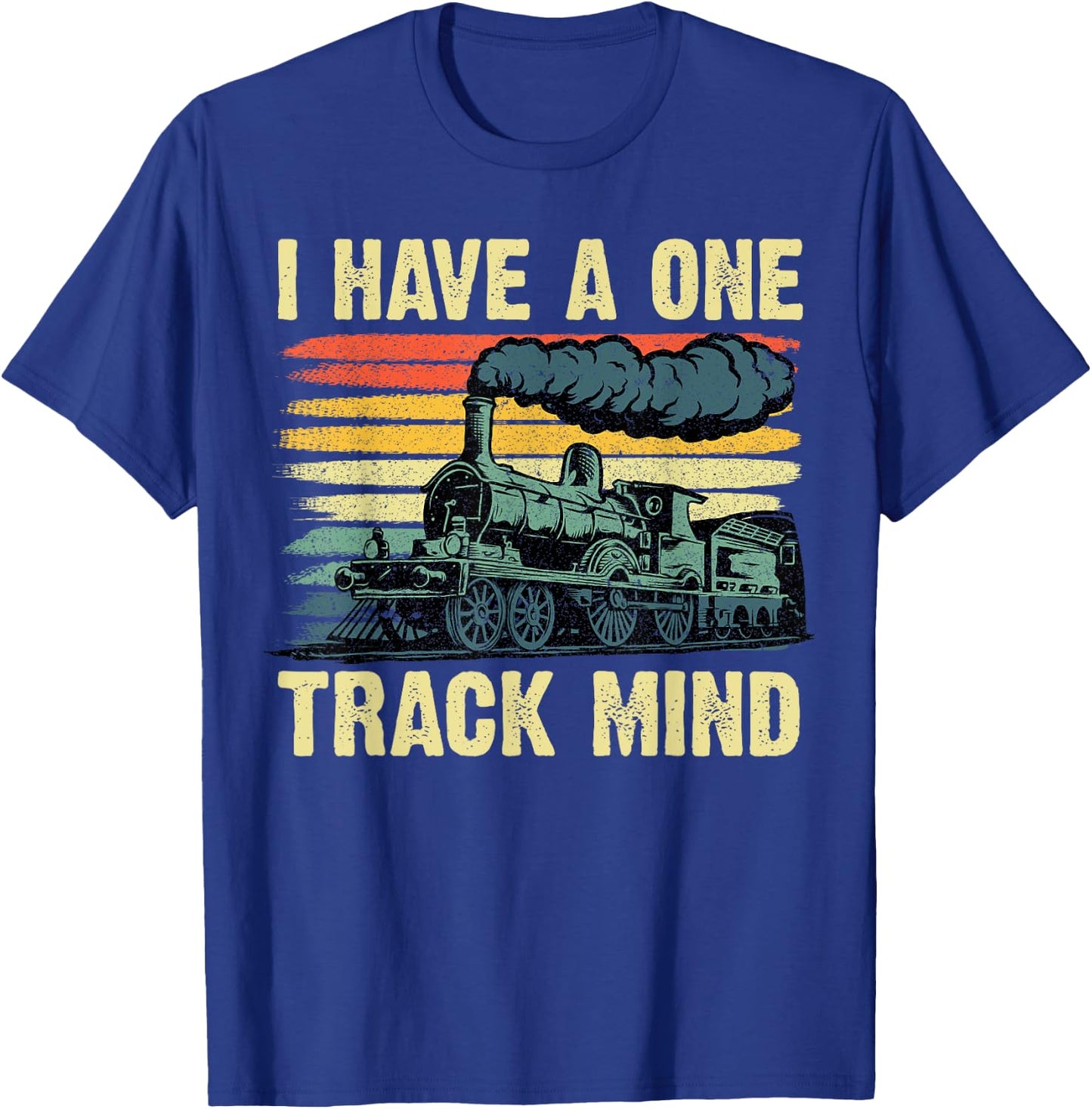 Funny Train Art Women Kids Toddlers Railroad Lovers T-Shirt - T-Shirt | Royal