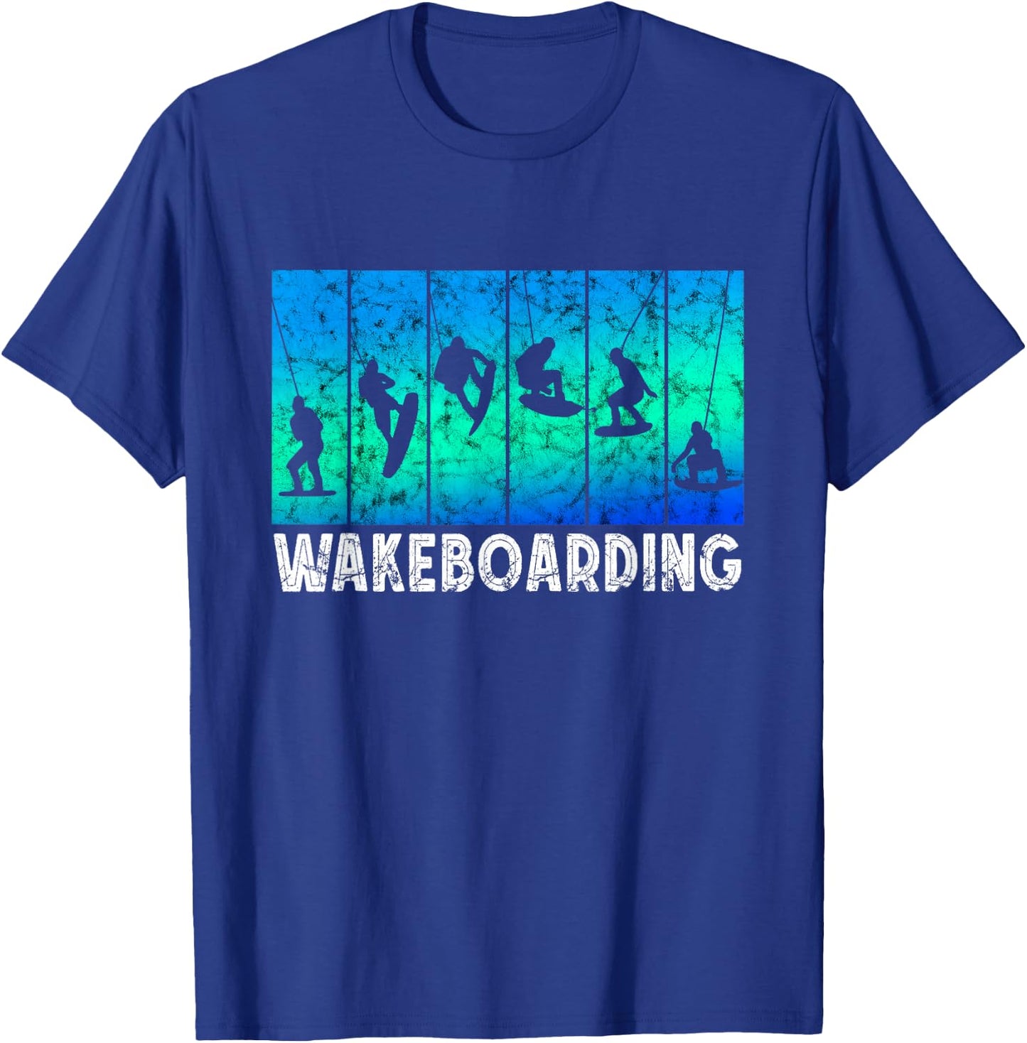 Wakeboarding Vintage Wakeboarder Wakesurfing Wakeboard T-Shirt - T-Shirt | Royal