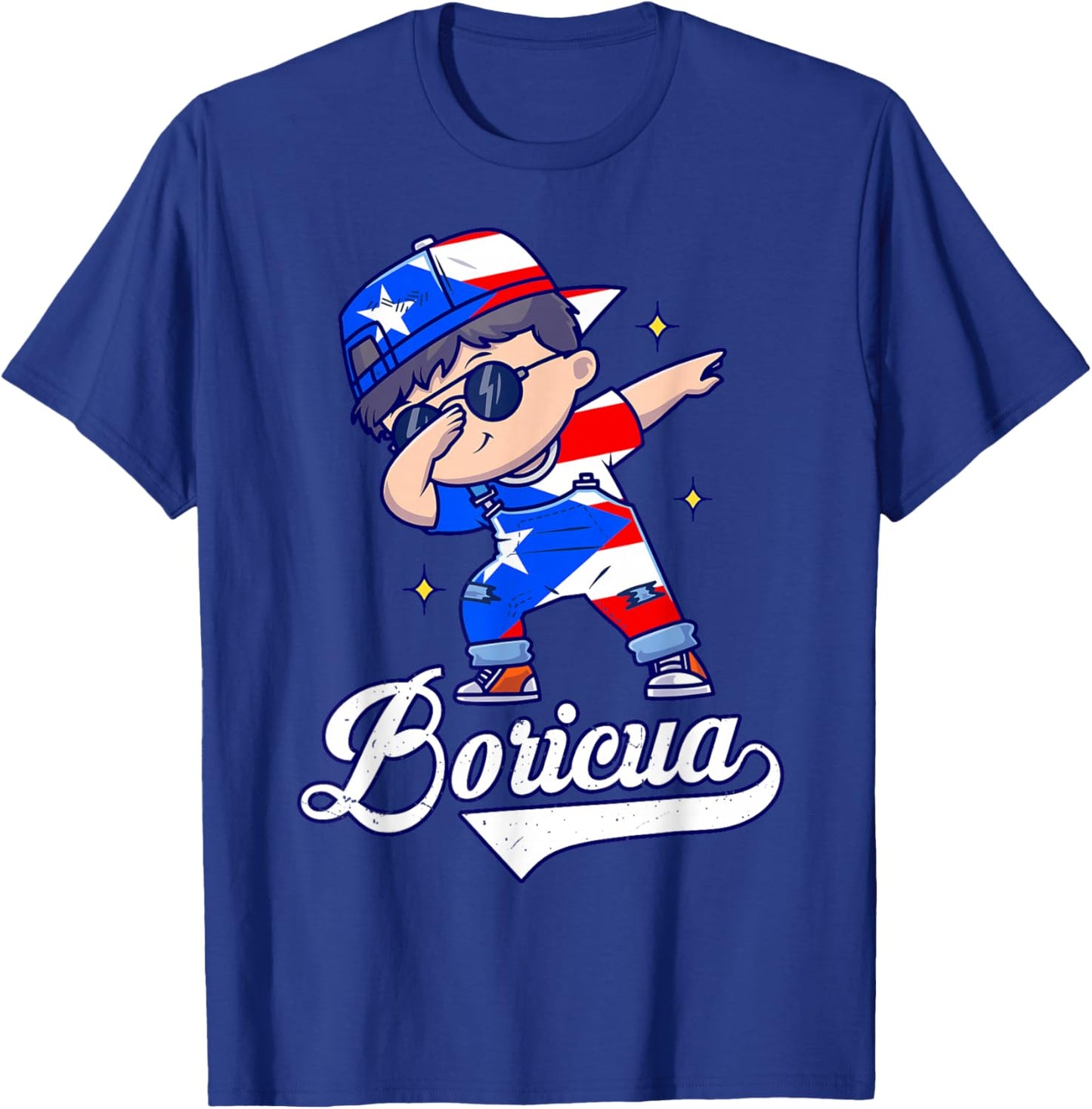 Kids Hispanic Heritage Month Puerto Rico Boricua Boy Rican T-Shirt - T-Shirt | Royal