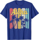 Aloha Hawaii Hawaiian Island Palm Tree Summer Tropical Beach Men Women Girls Kids T-Shirt - T-Shirt | Royal