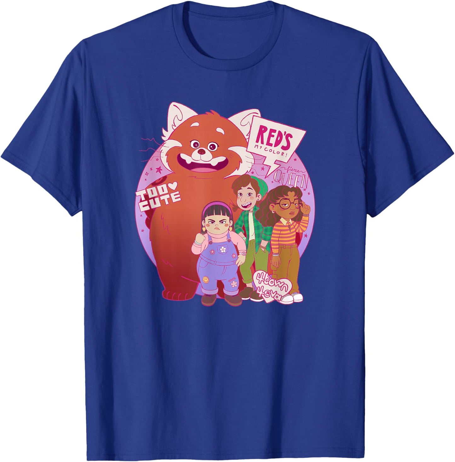 Disney Pixar Turning Red Group Shot Red's My Color T-Shirt - T-Shirt | Royal