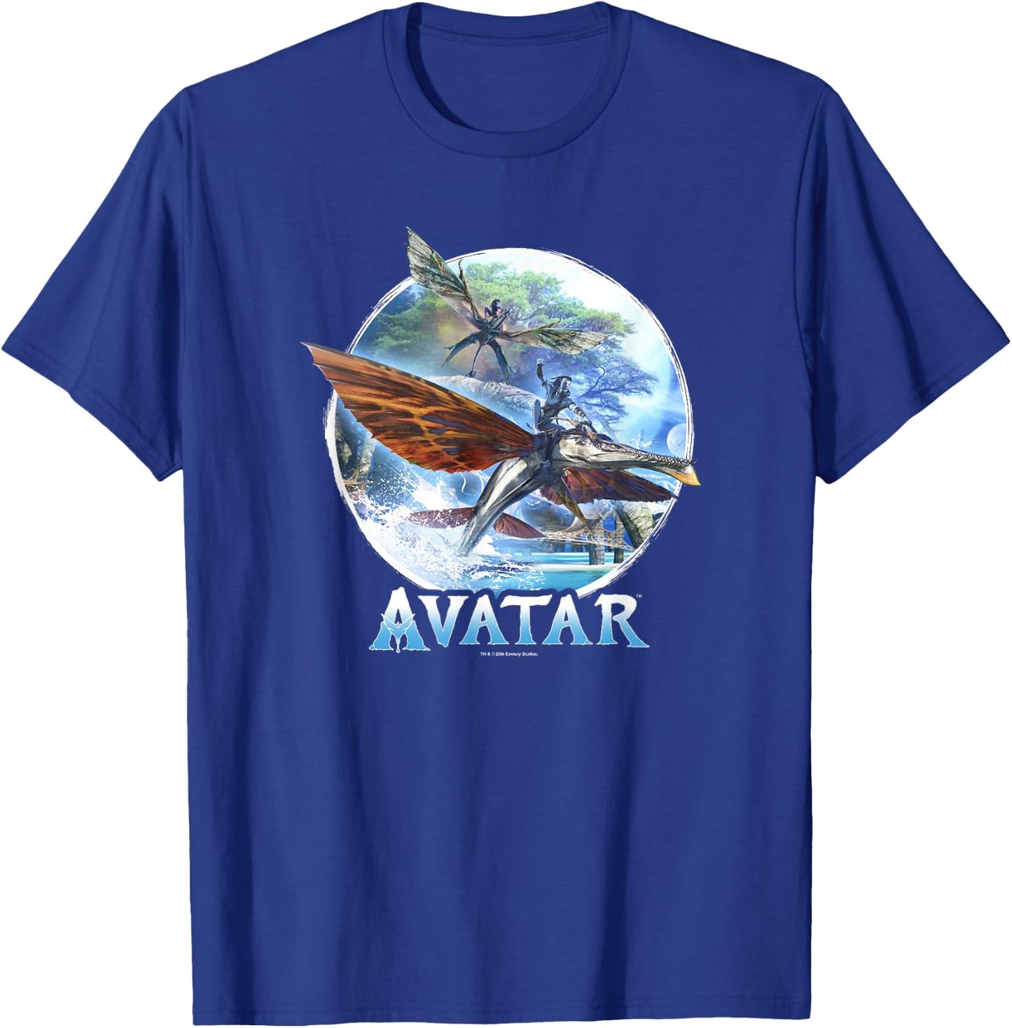 Avatar: The Way of Water Banshee Flight Water Circle T-Shirt - T-Shirt | Royal