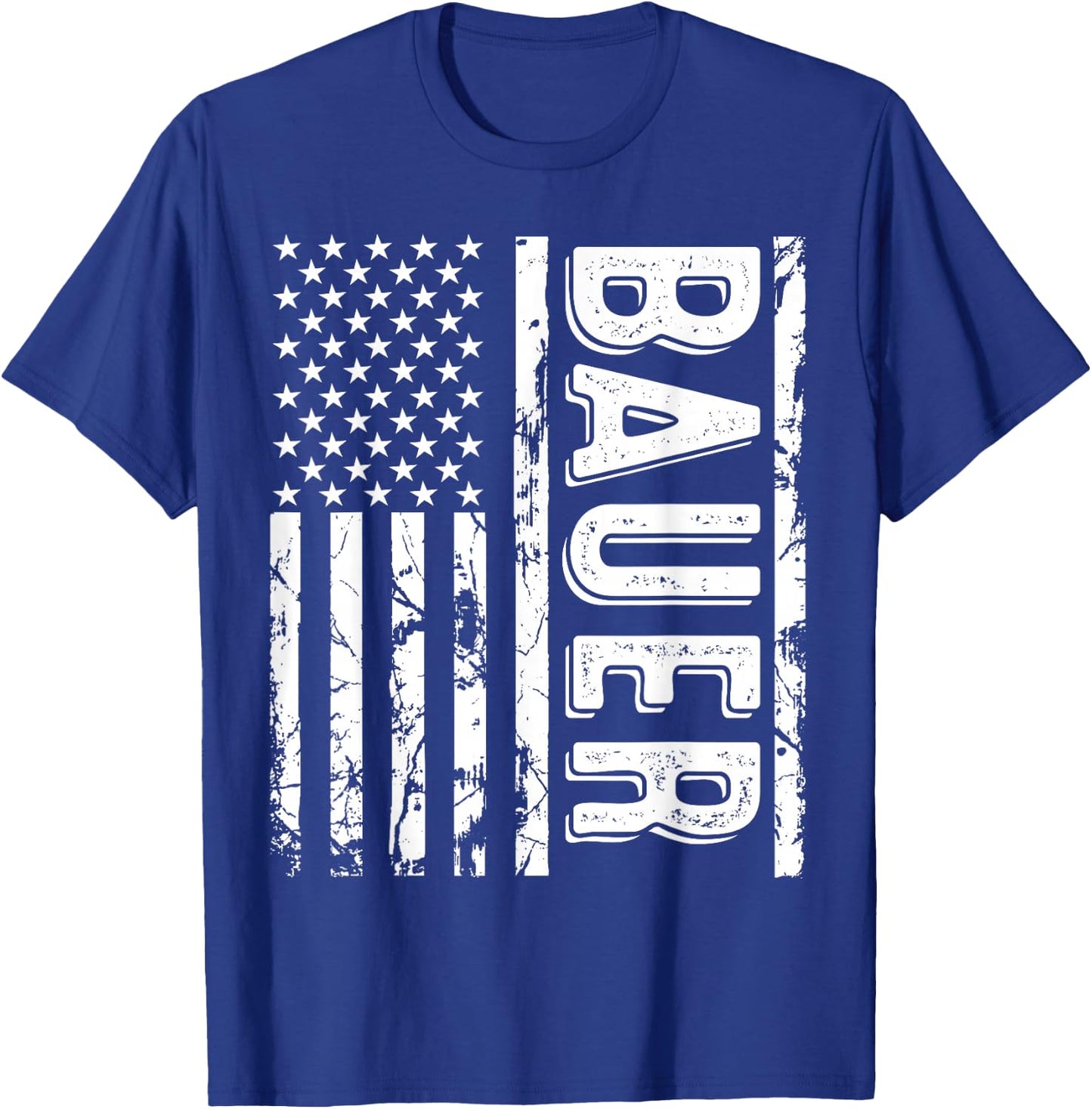 Bauer Last Name Funny Surname Team Bauer Family Reunion T-Shirt - T-Shirt | Royal