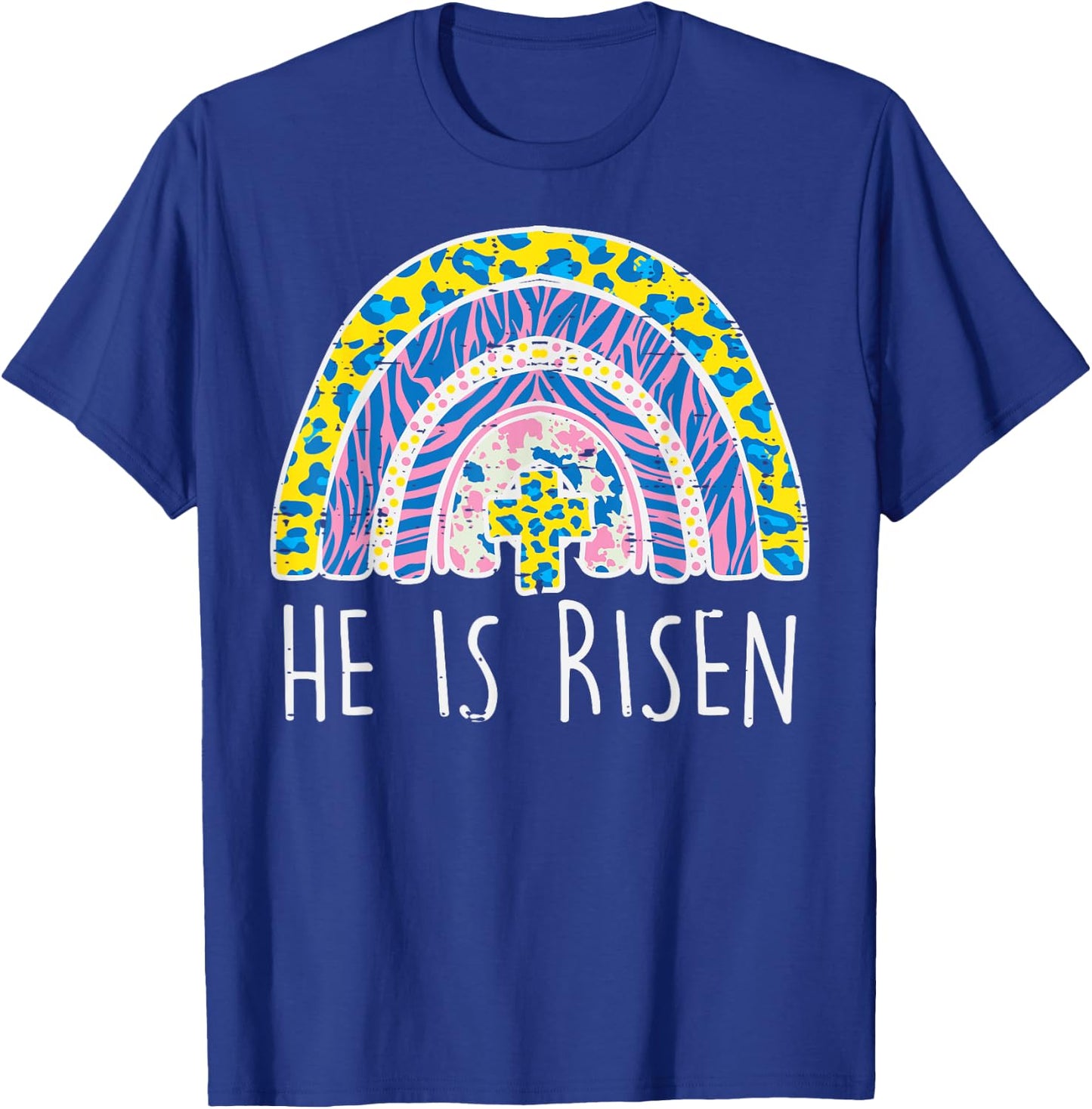 Easter He Is Risen Jesus Religious Christian Women Girls Kid T-Shirt - T-Shirt | Royal
