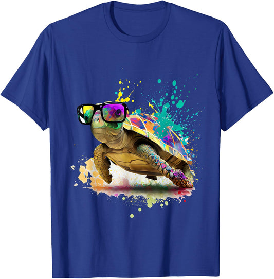 Turtle sunglasses vacation costume ocean lover pet T-Shirt - T-Shirt | Royal