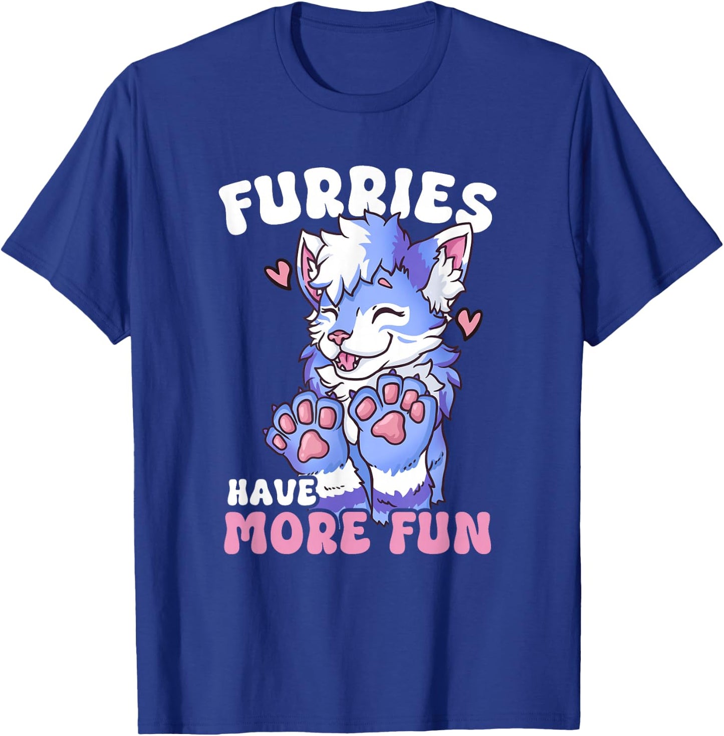 Furries Have More Fun I Fox Cosplay Furry Fandom T-Shirt - T-Shirt | Royal