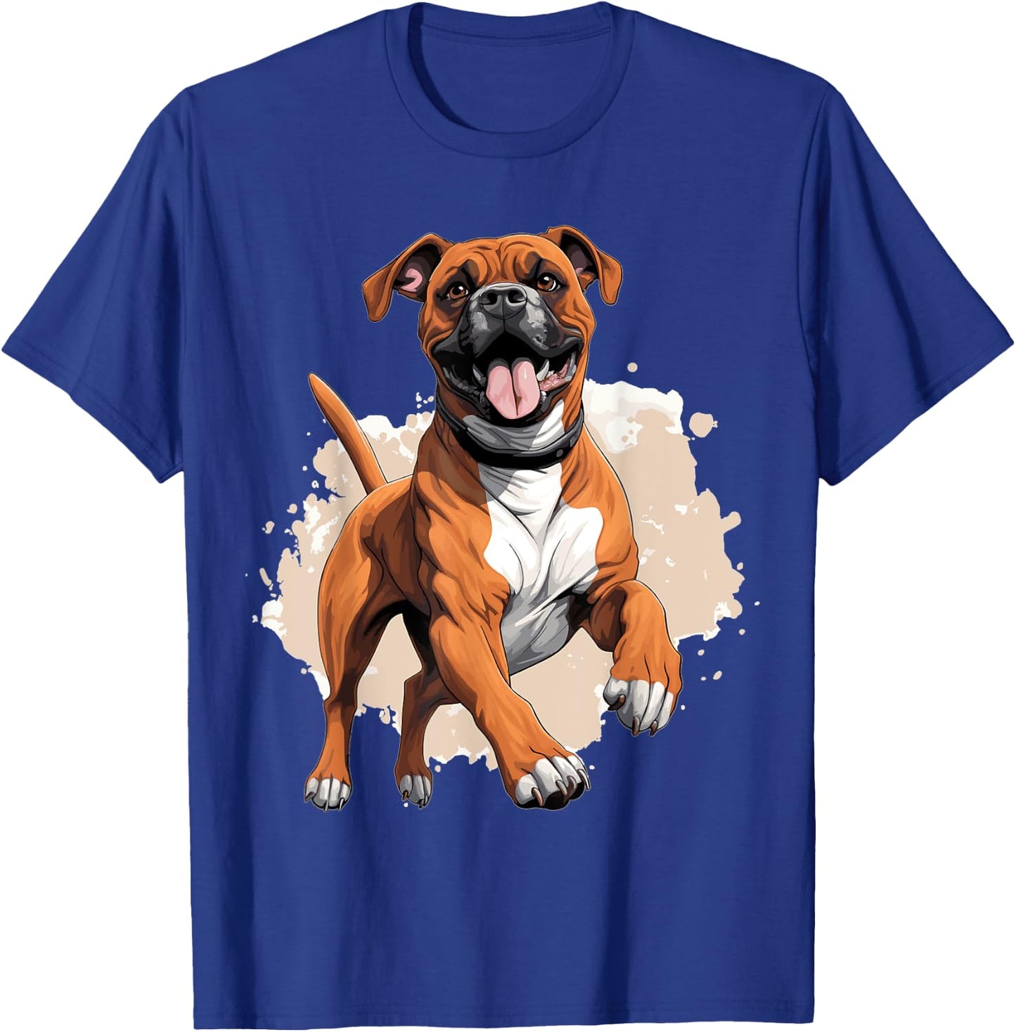 Boxer Dog Breed Pet - Cute Graphic T-Shirt - T-Shirt | Royal