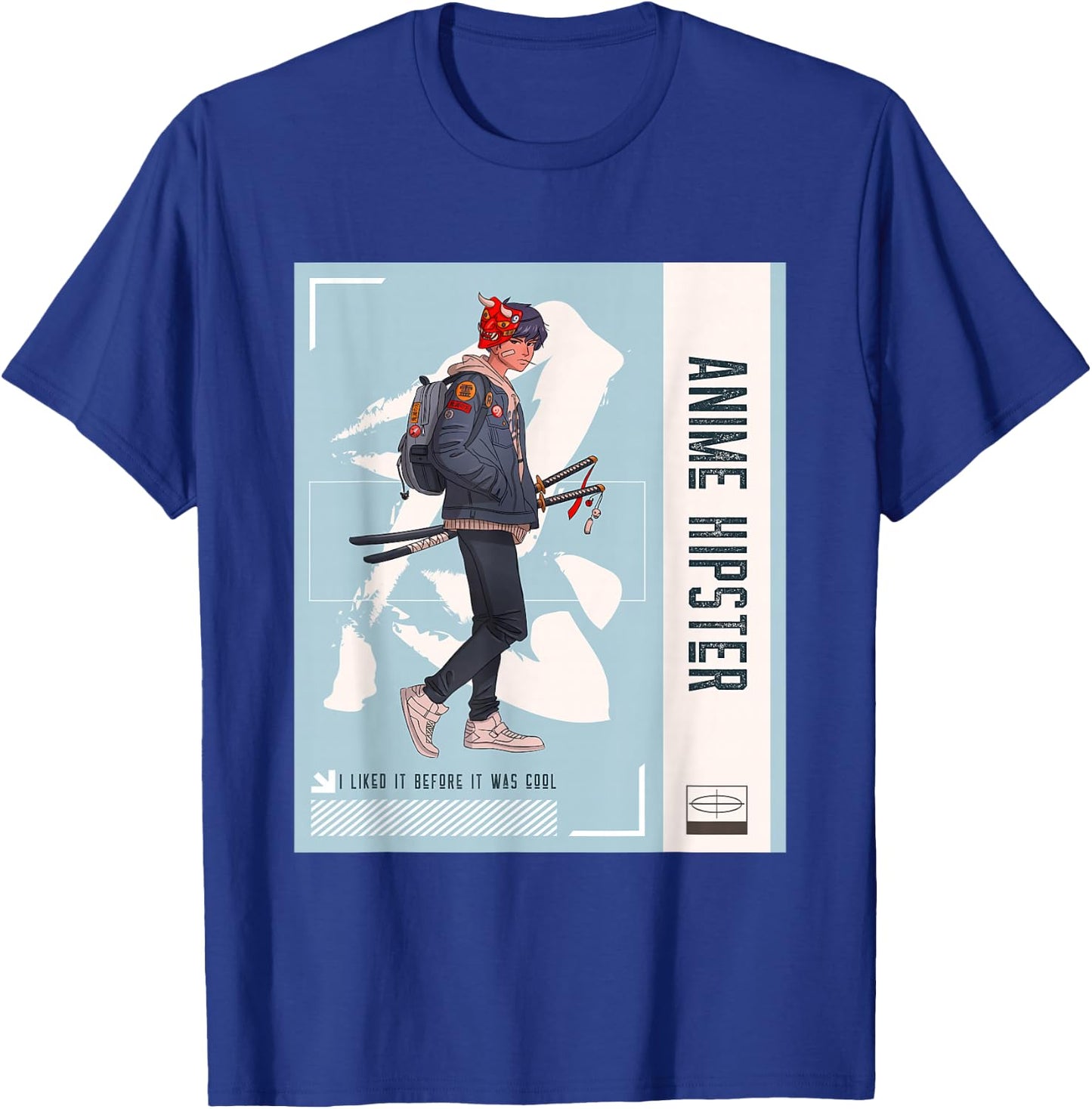 Anime Hipster T-Shirt - T-Shirt | Royal