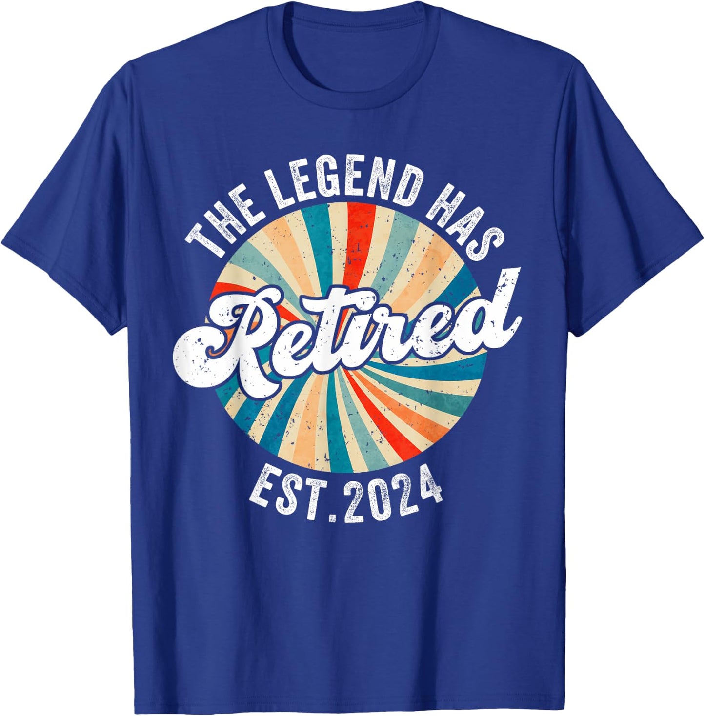 The Legend Has Retired 2024 Funny Retirement Men T-Shirt - T-Shirt | Royal