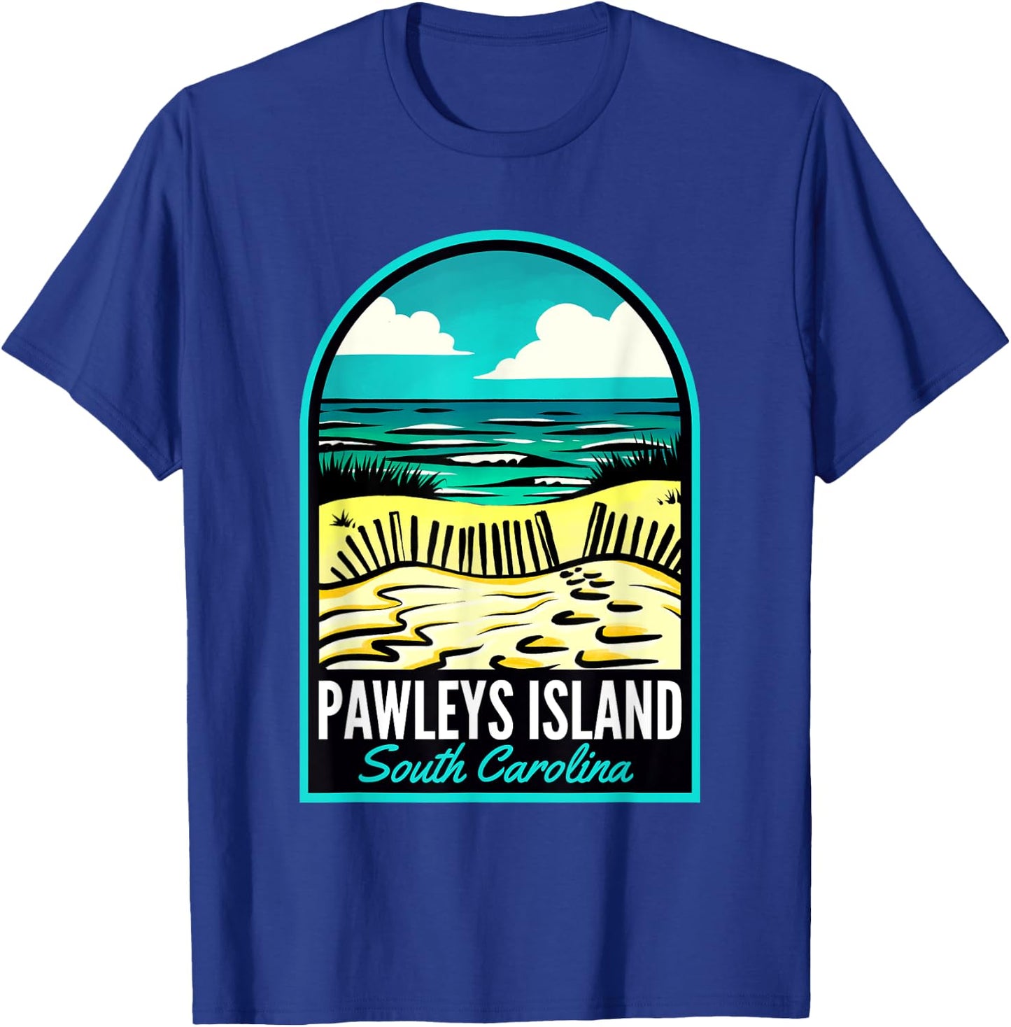 Pawleys Island SC Vintage T-Shirt - T-Shirt | Royal