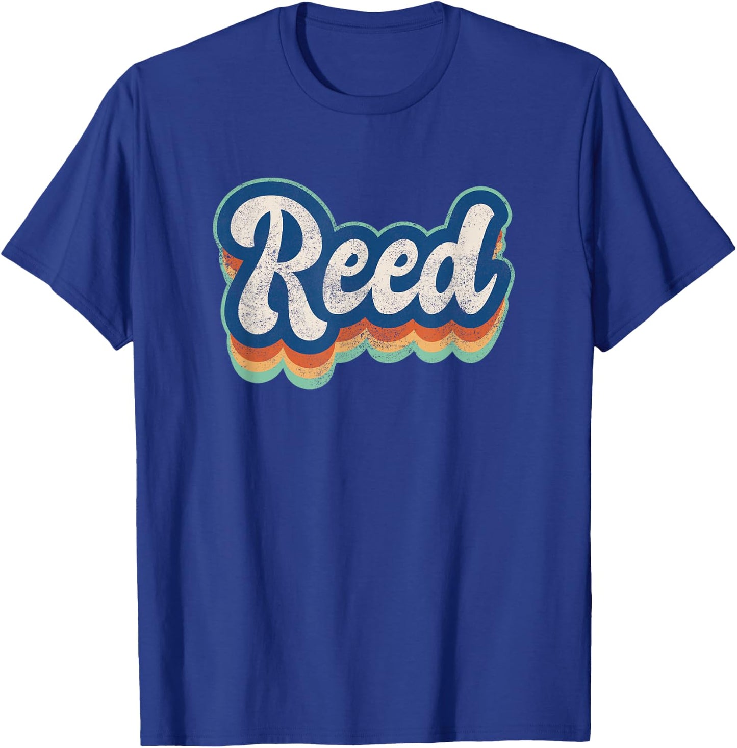 Reed First Name Boy Vintage Style 70s 80s Personalized T-Shirt - T-Shirt | Royal