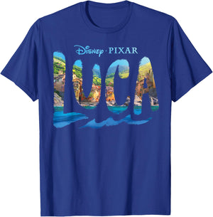 Disney and Pixar's Luca Movie Logo T-Shirt - T-Shirt | Royal