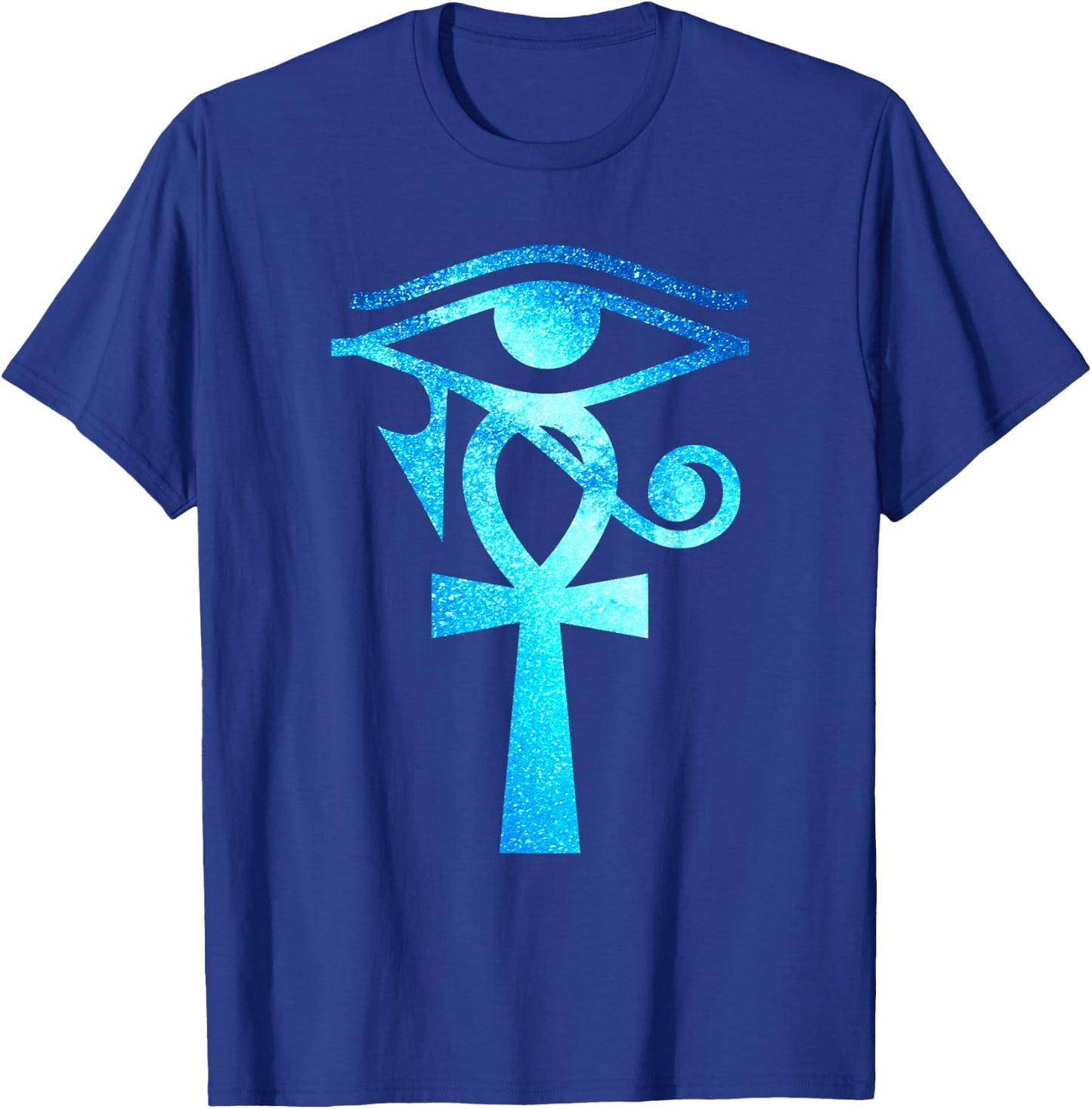 Ankh Eye of Horus Ancient Egyptian Symbol Galaxy Crux Ansata T-Shirt - T-Shirt | Royal