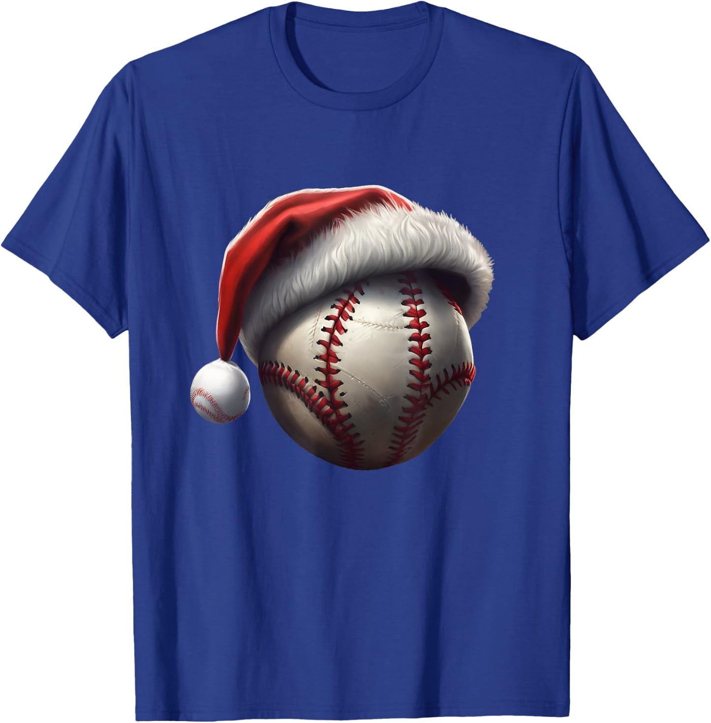 Christmas Baseball T-Shirt - T-Shirt | Royal