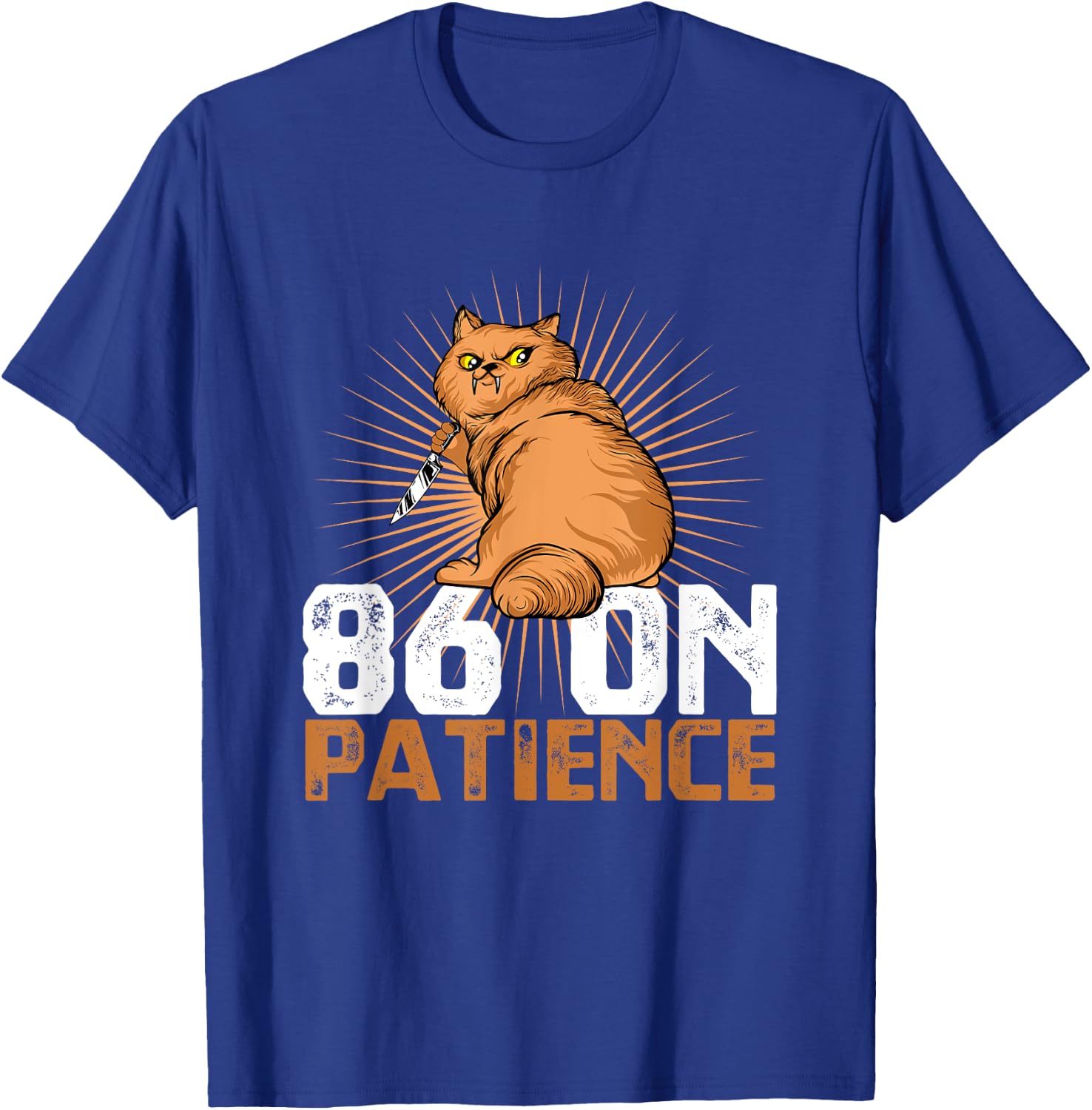 Funny Line Cook And Kitchen Staff A 86 On Patience Fry Cook T-Shirt - T-Shirt | Royal