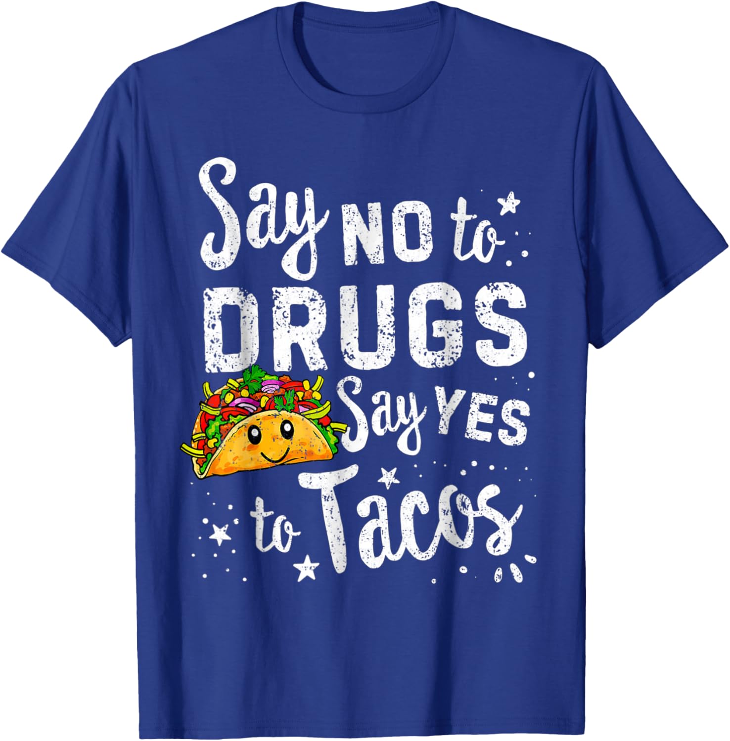 Say Yes To Tacos Say No To Red Ribbon Week Kids Boys Girls T-Shirt - T-Shirt | Royal
